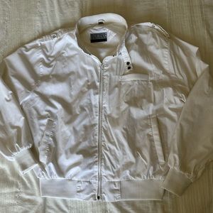 White bomber Jacket - Good Condition (Purchased at Melrose Flea Market)